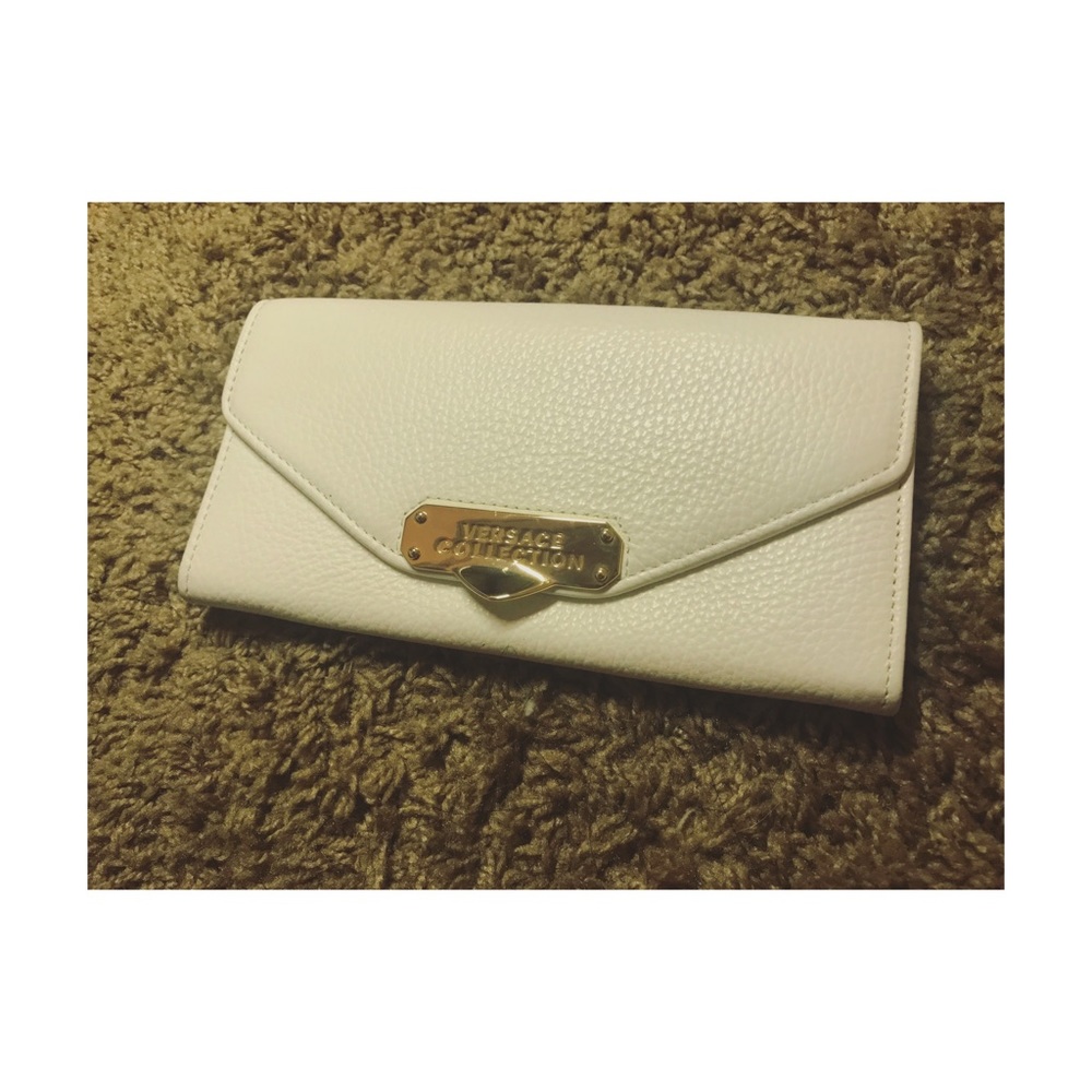 Versace Collection Oro Chiaro Leather Handbag RARE